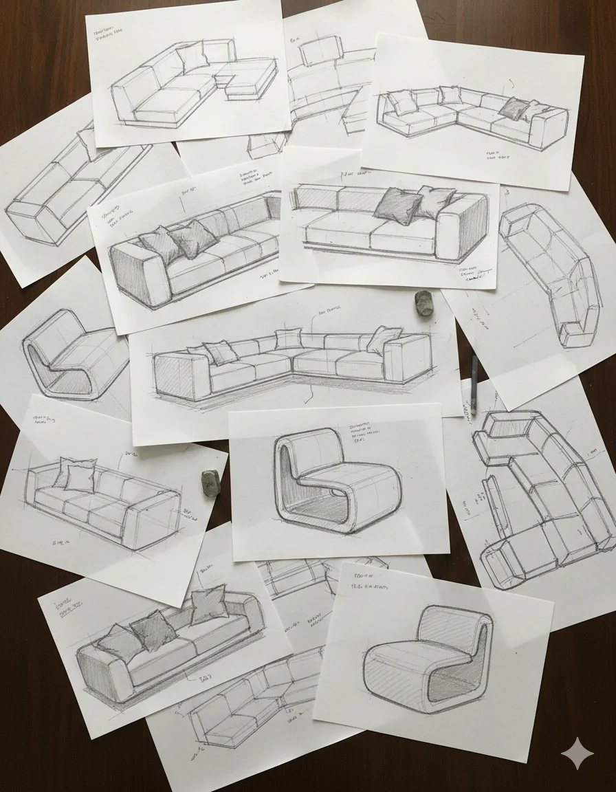 Furniture drawings and design models