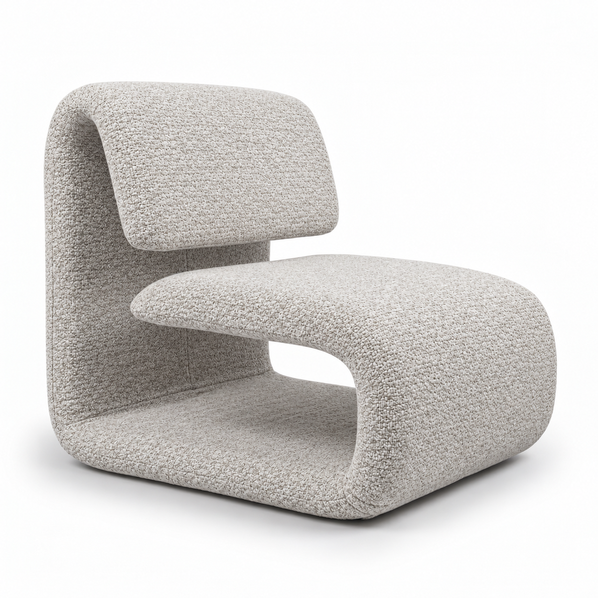 Lanott Kanso AC104 chair in Tender-1 / Alba fabric - three-quarter view on white background