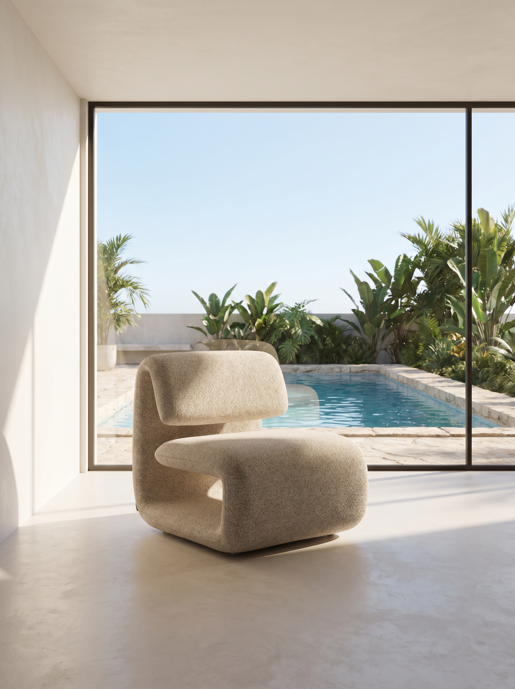 Lanott Kanso Arm Chair AC104 in a bright contemporary interior