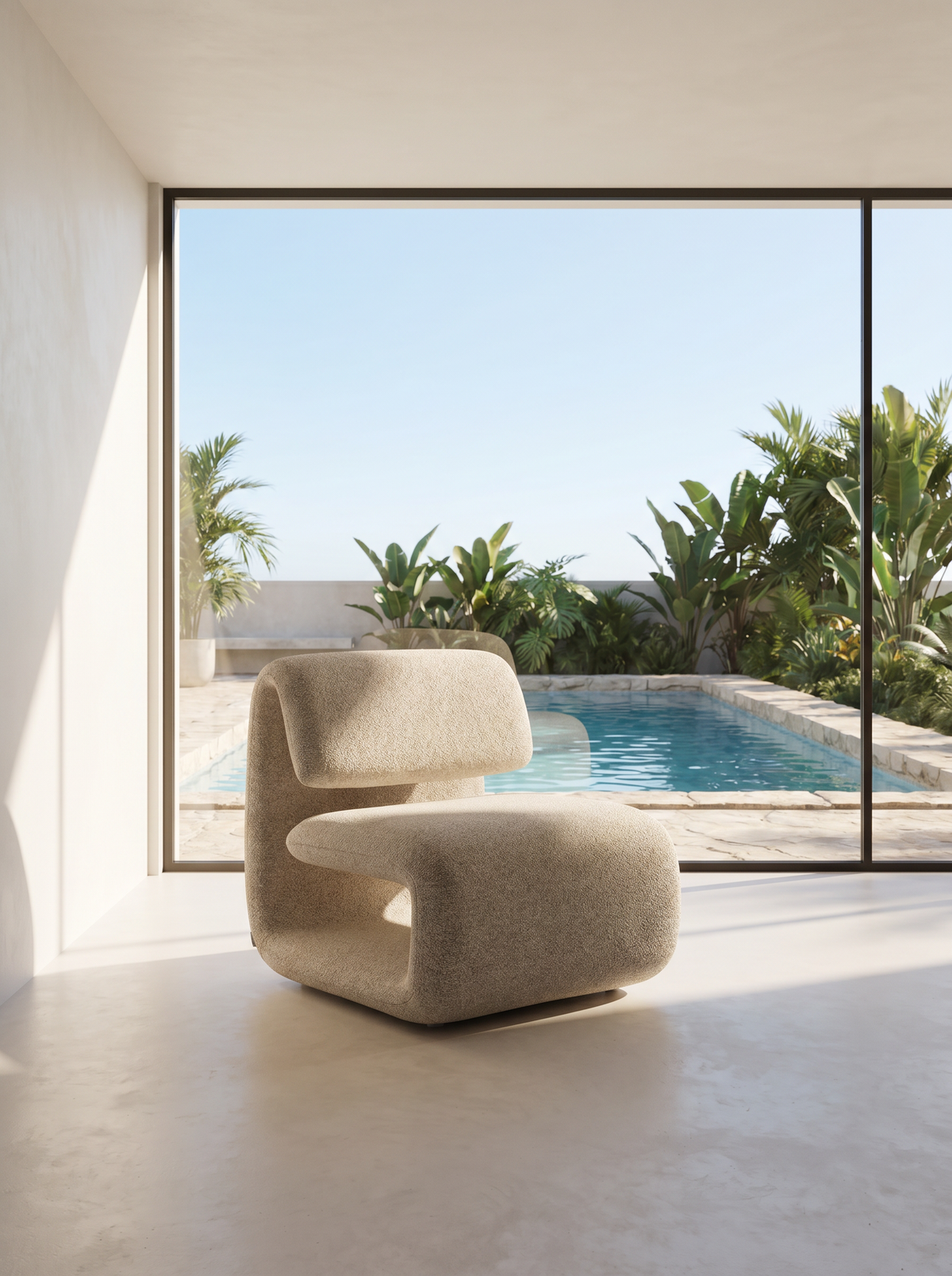 Lanott Kanso Arm Chair AC104 in a bright contemporary interior