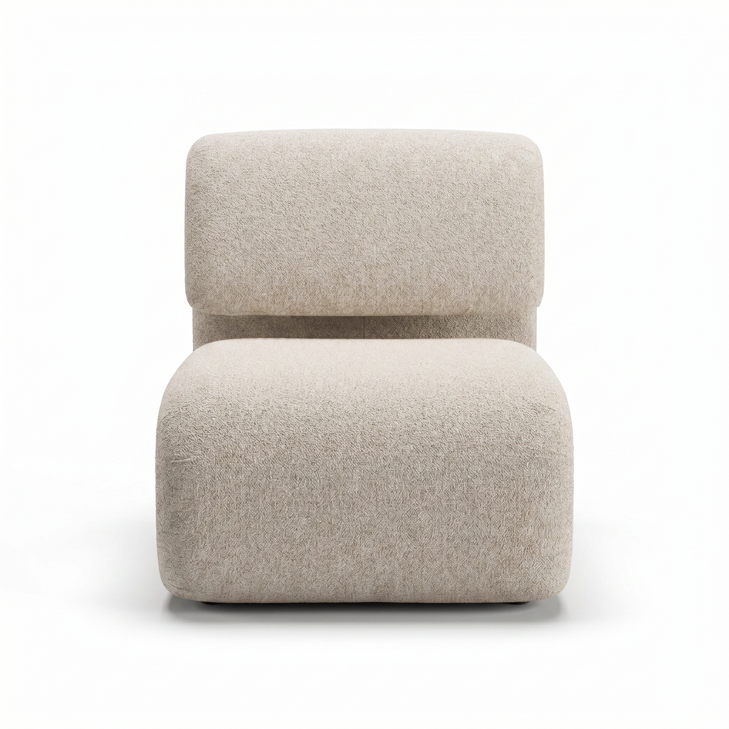 Lanott Kanso Arm Chair AC104 front view on white background
