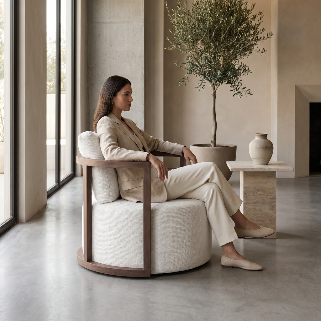 Lanott Valen Arm Chair AC122 in use in a contemporary interior
