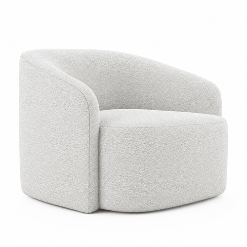 Lanott Arlette LS101 armchair in Vakoo-1 fabric - main view on white background
