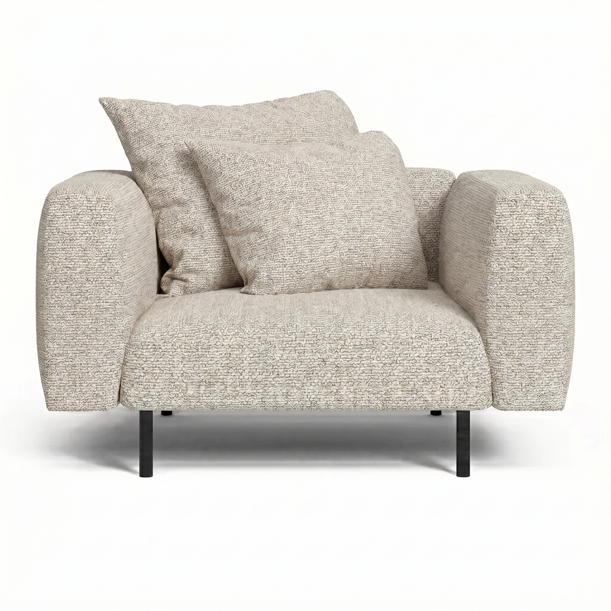 Lanott Kumo Arm Chair LS103 front view on white background