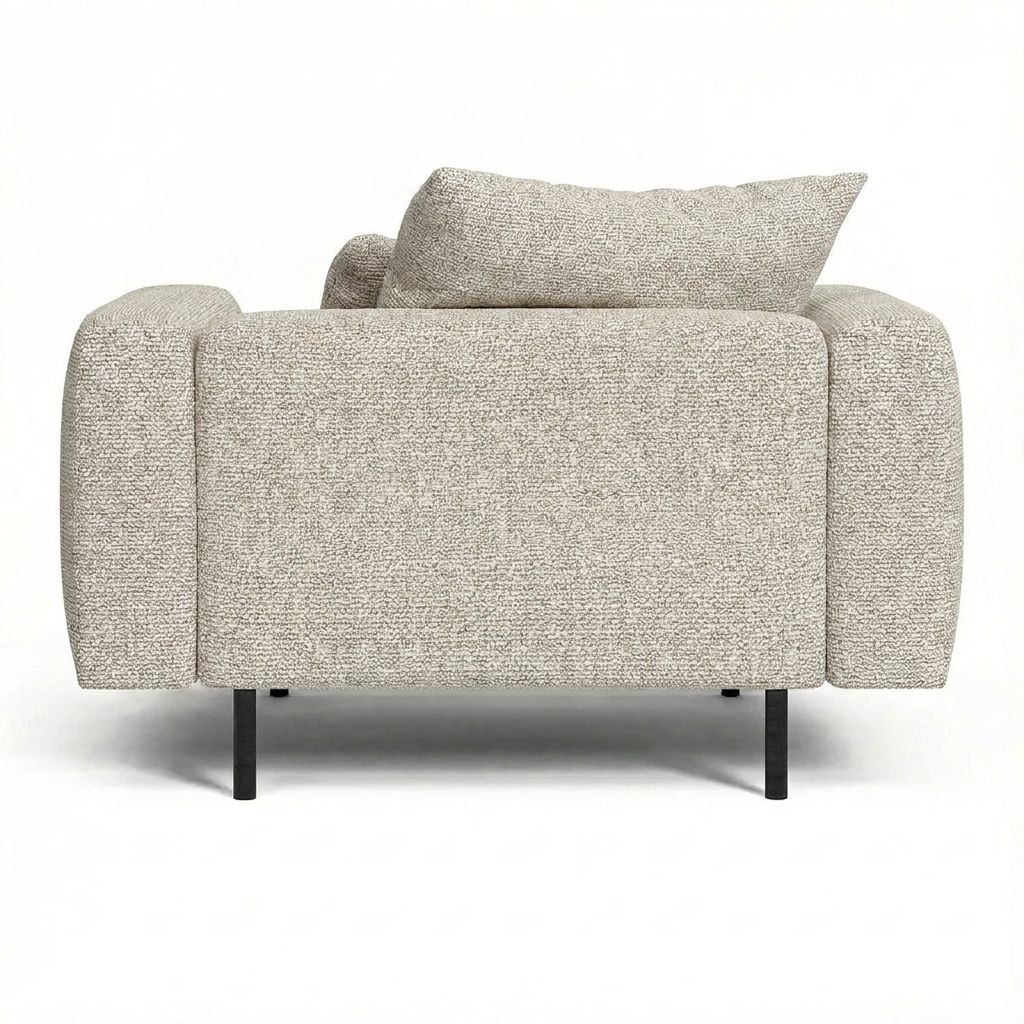Lanott Kumo Arm Chair LS103 rear view on white background