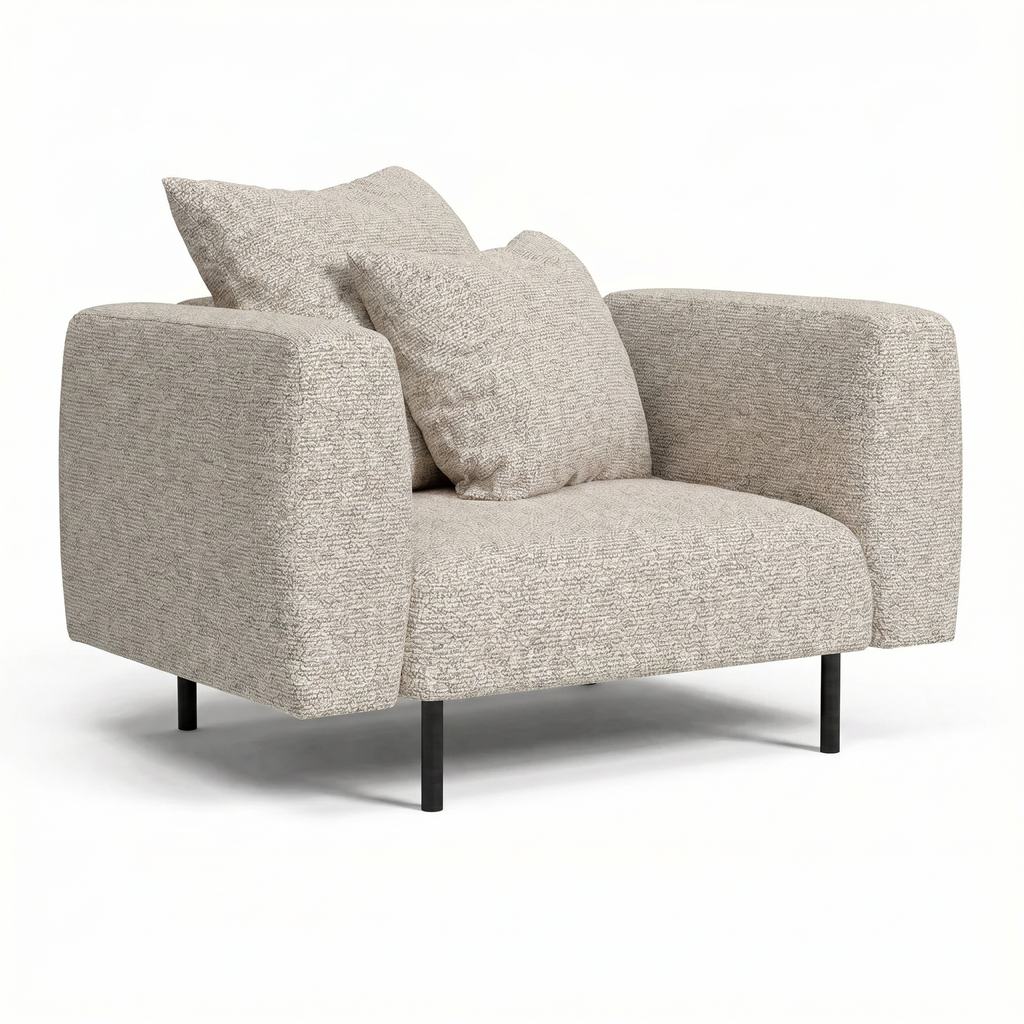 Lanott Kumo Arm Chair LS103 three-quarter view on white background