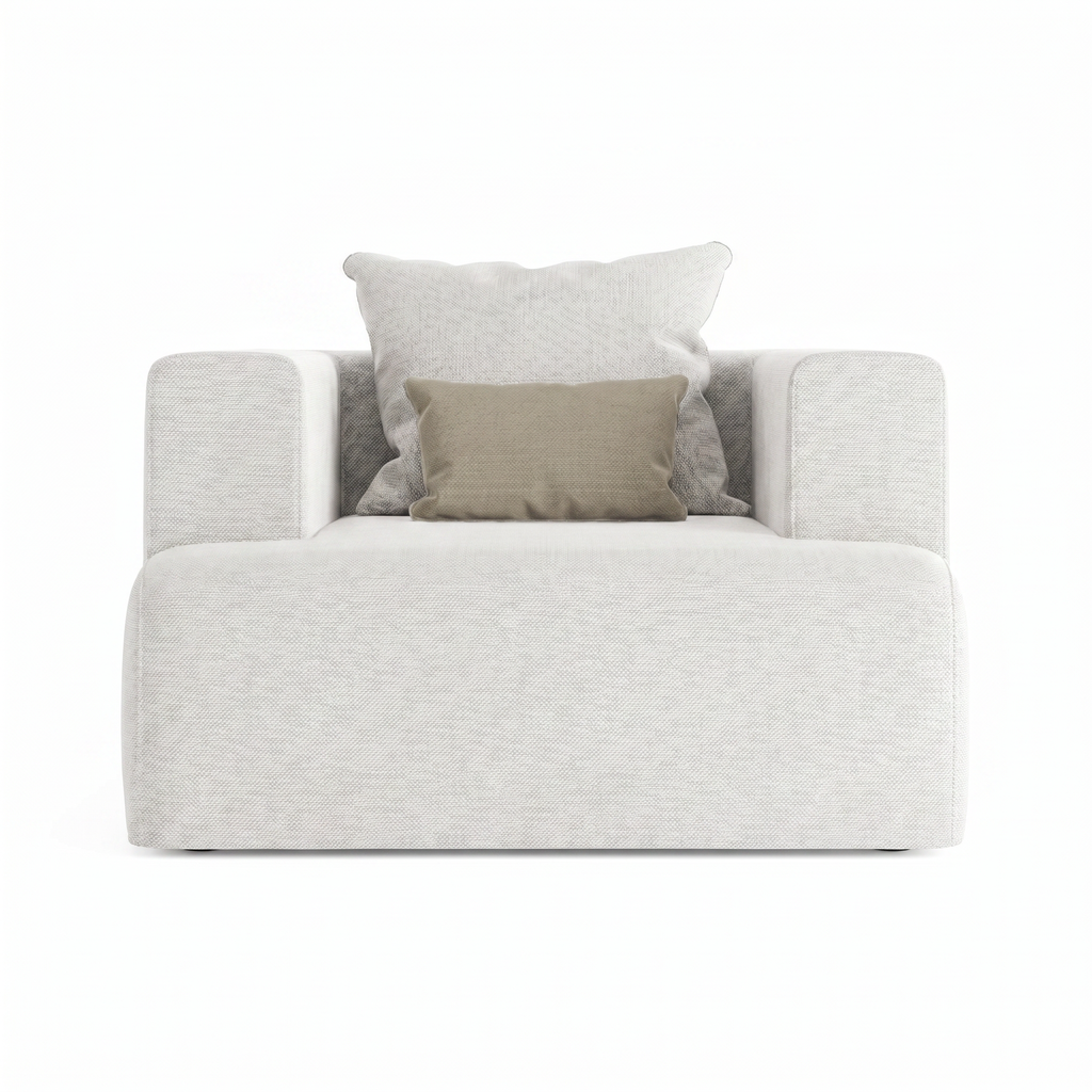 Lanott Lunaro Arm Chair LS114 front view on white background