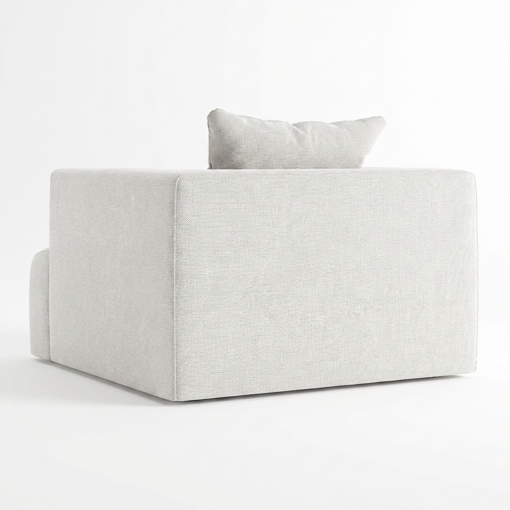 Lanott Lunaro Arm Chair LS114 rear view on white background