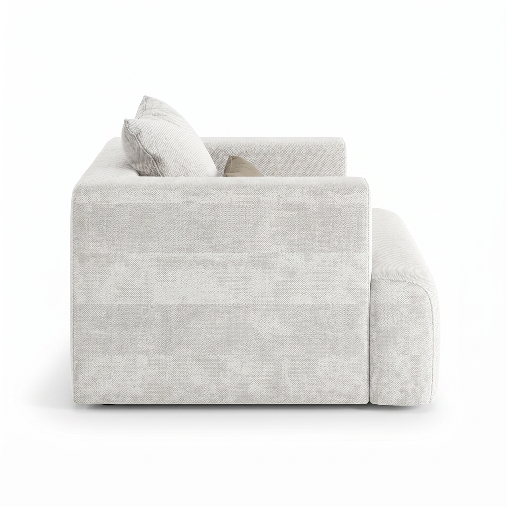 Lanott Lunaro Arm Chair LS114 side view on white background