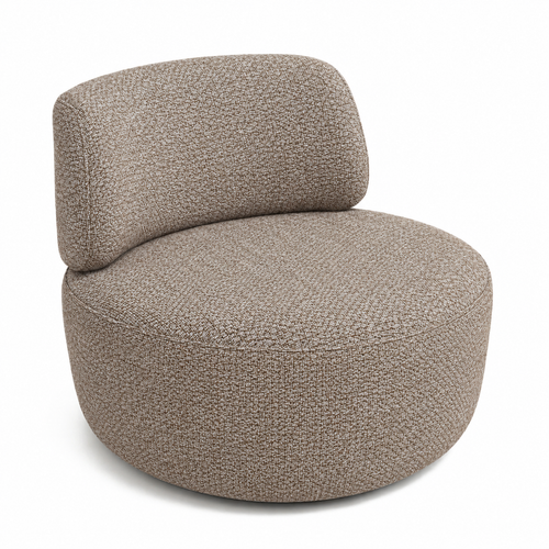 Aurelia AC102 chair in MD-14 warm taupe woven upholstery on a white background