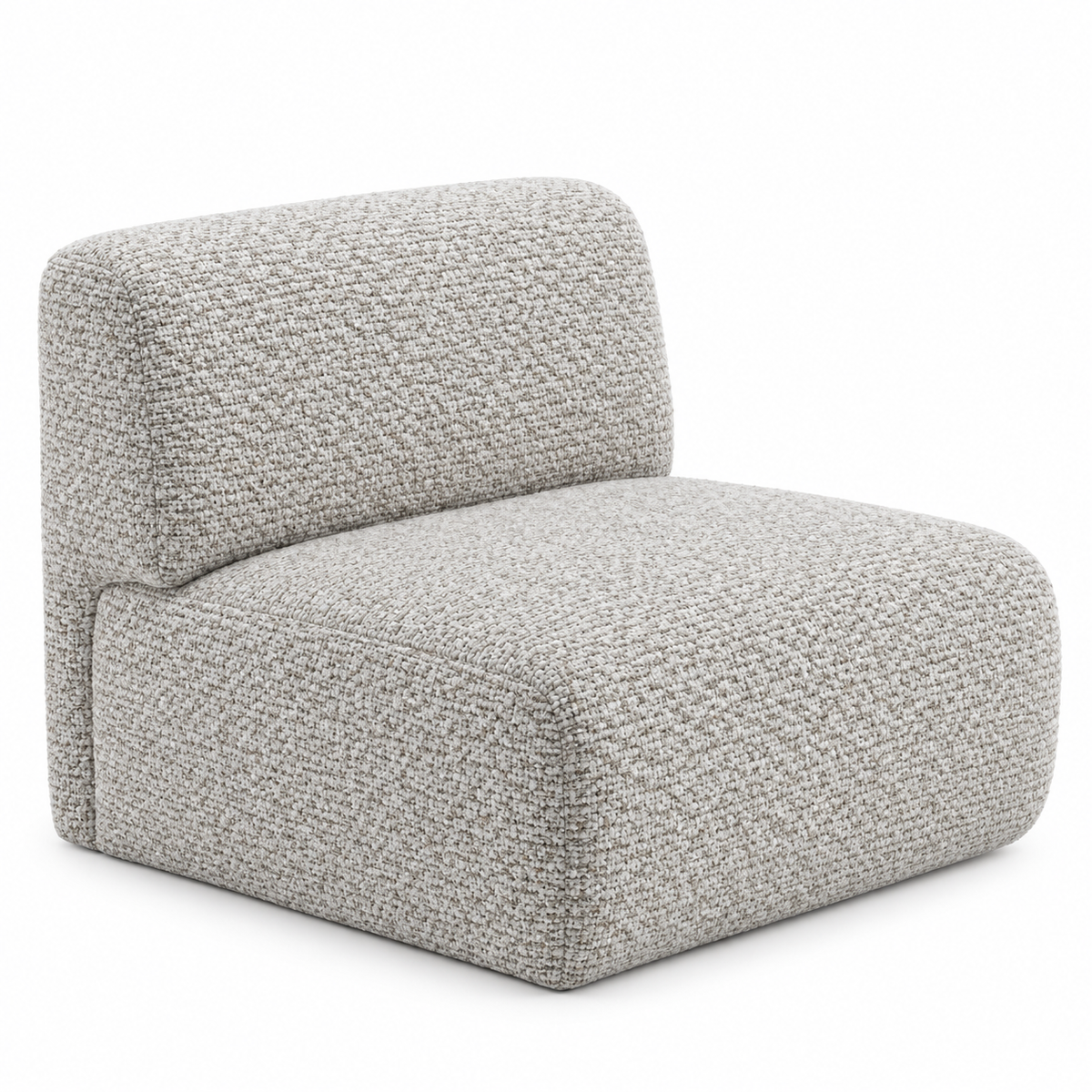 Lanott Varenna Arm Chair AC103 in Tender-1 Alba fabric, main view on white background