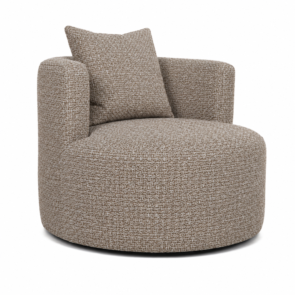 Lanott Siena Arm Chair AC105 in MD-14 Dune fabric, main view on white background