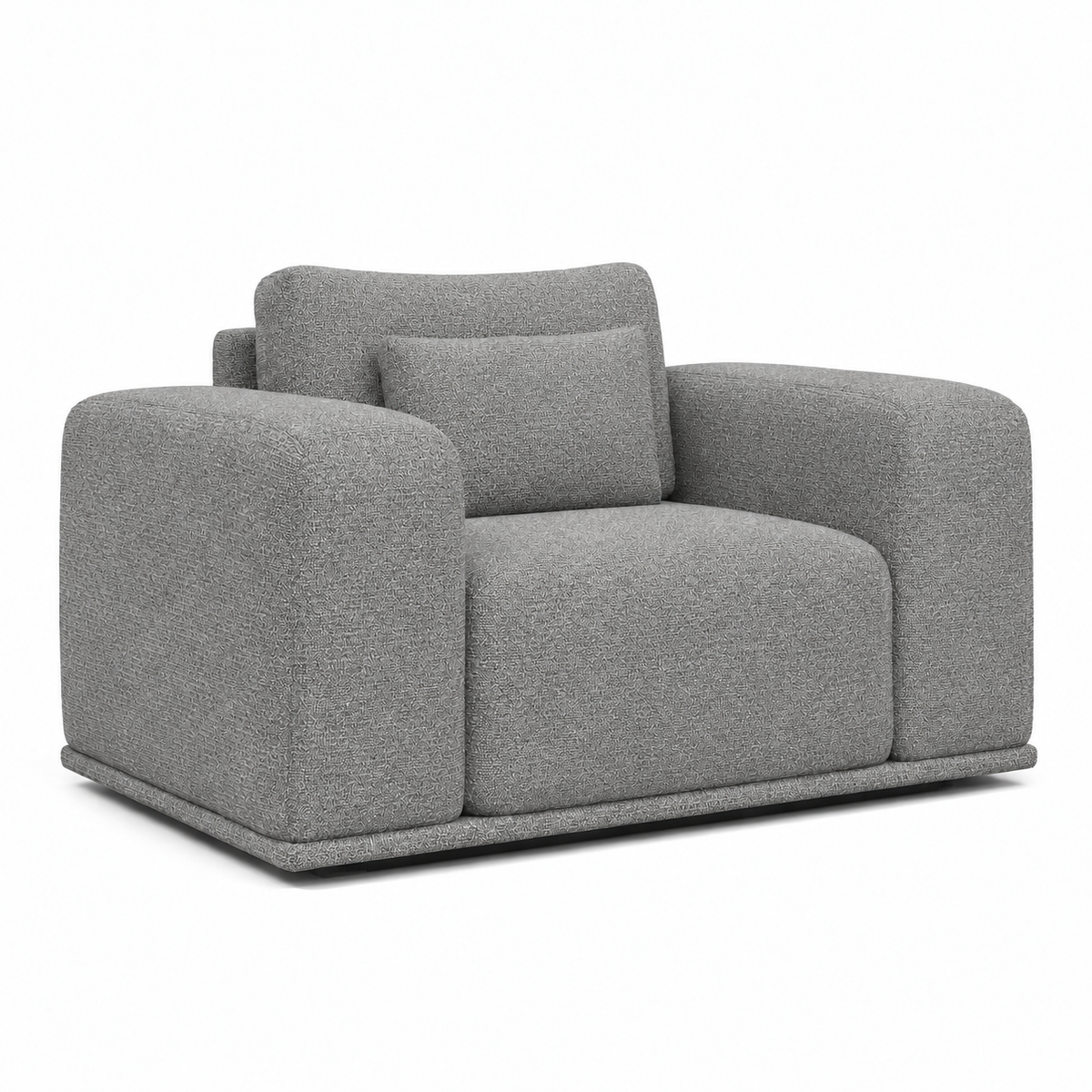 Lanott Nagomi LS108 armchair in Mocha-11 - main three-quarter view on white background