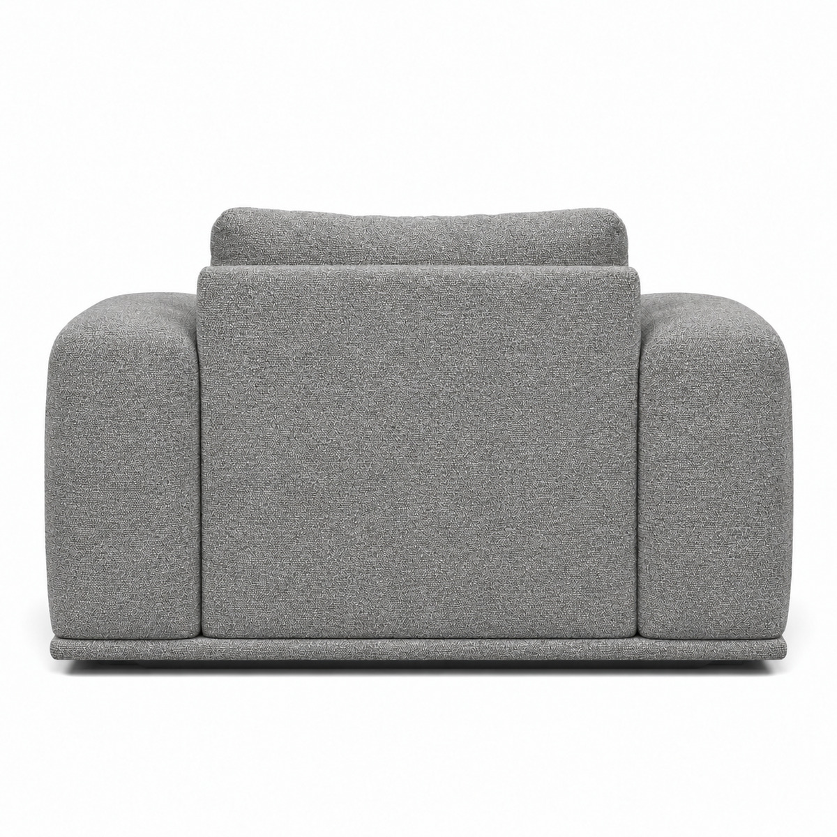 Lanott Nagomi LS108 armchair in Mocha-11 - rear view on white background