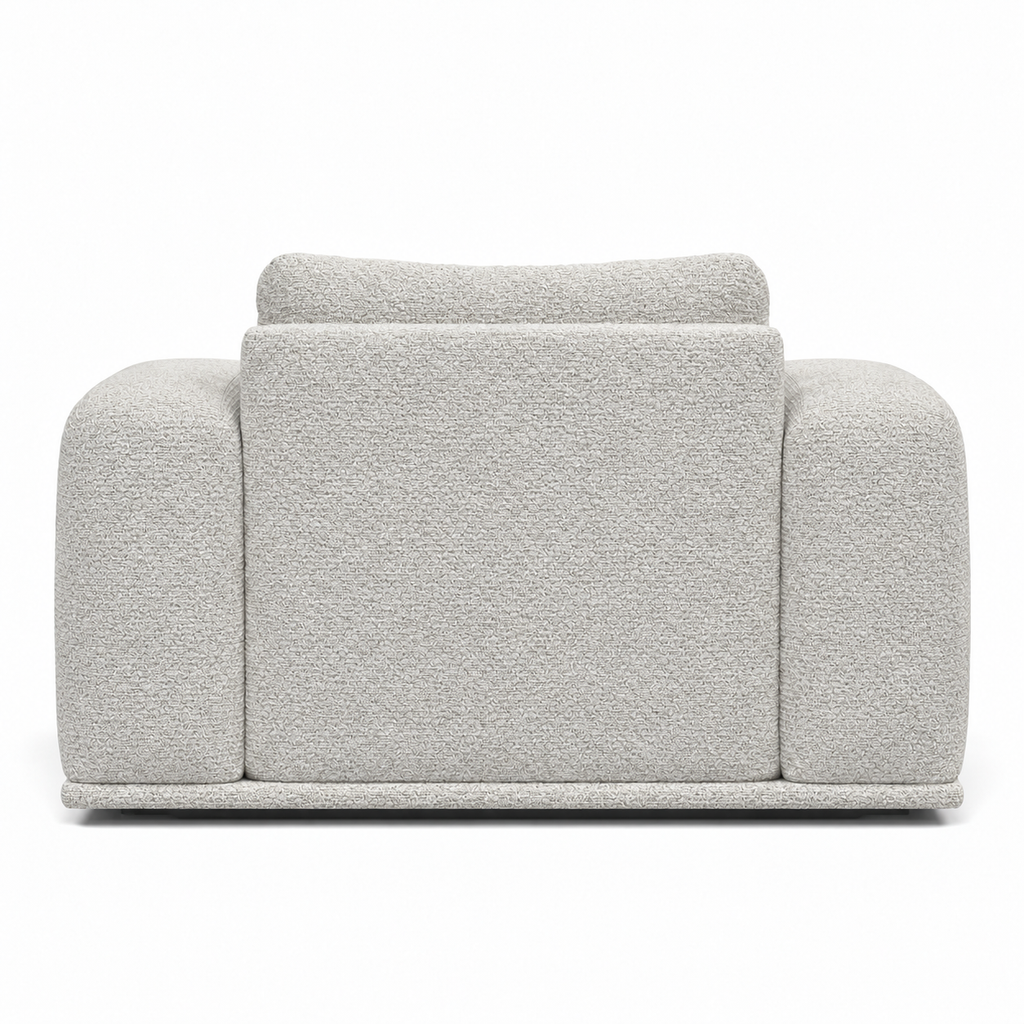 Lanott Nagomi LS108 armchair in Tender-1 - rear view on white background