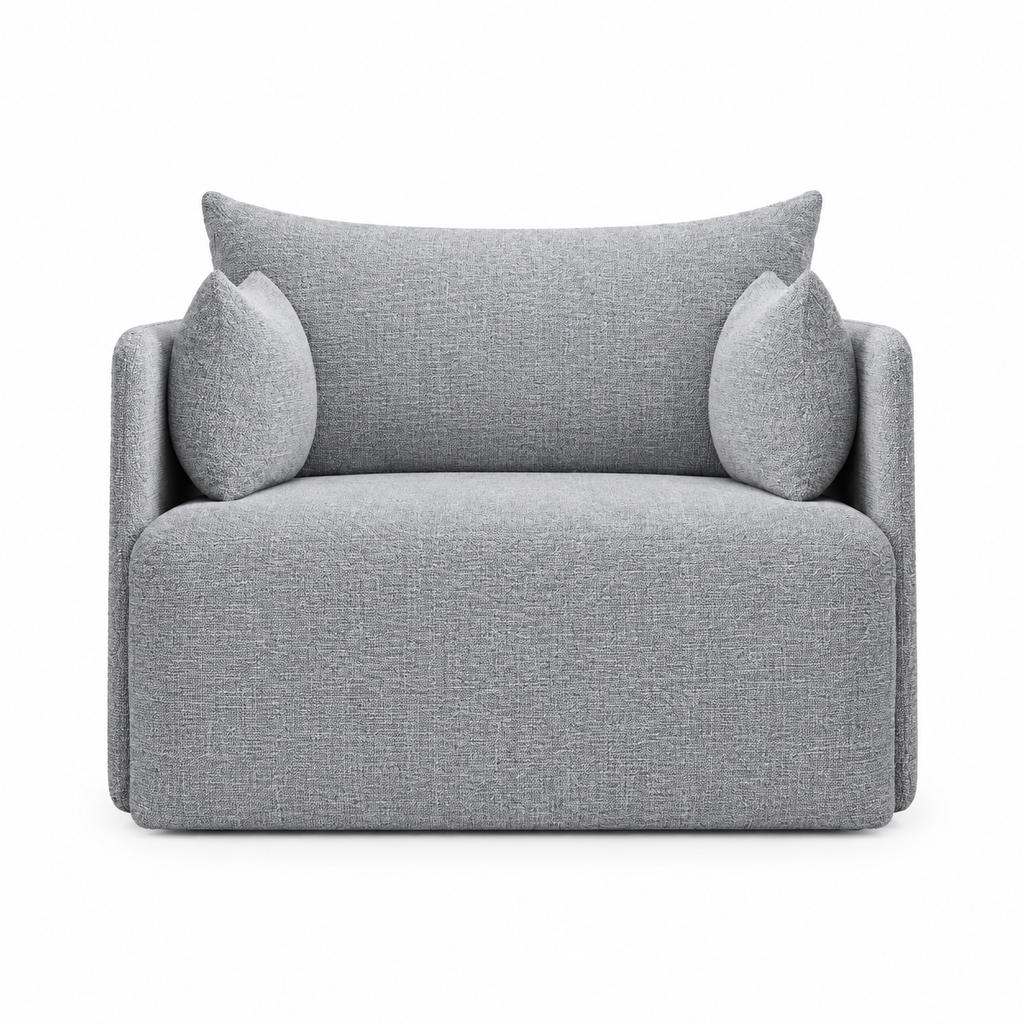 Lanott Pico S117 armchair in MD-1 - front view on white background
