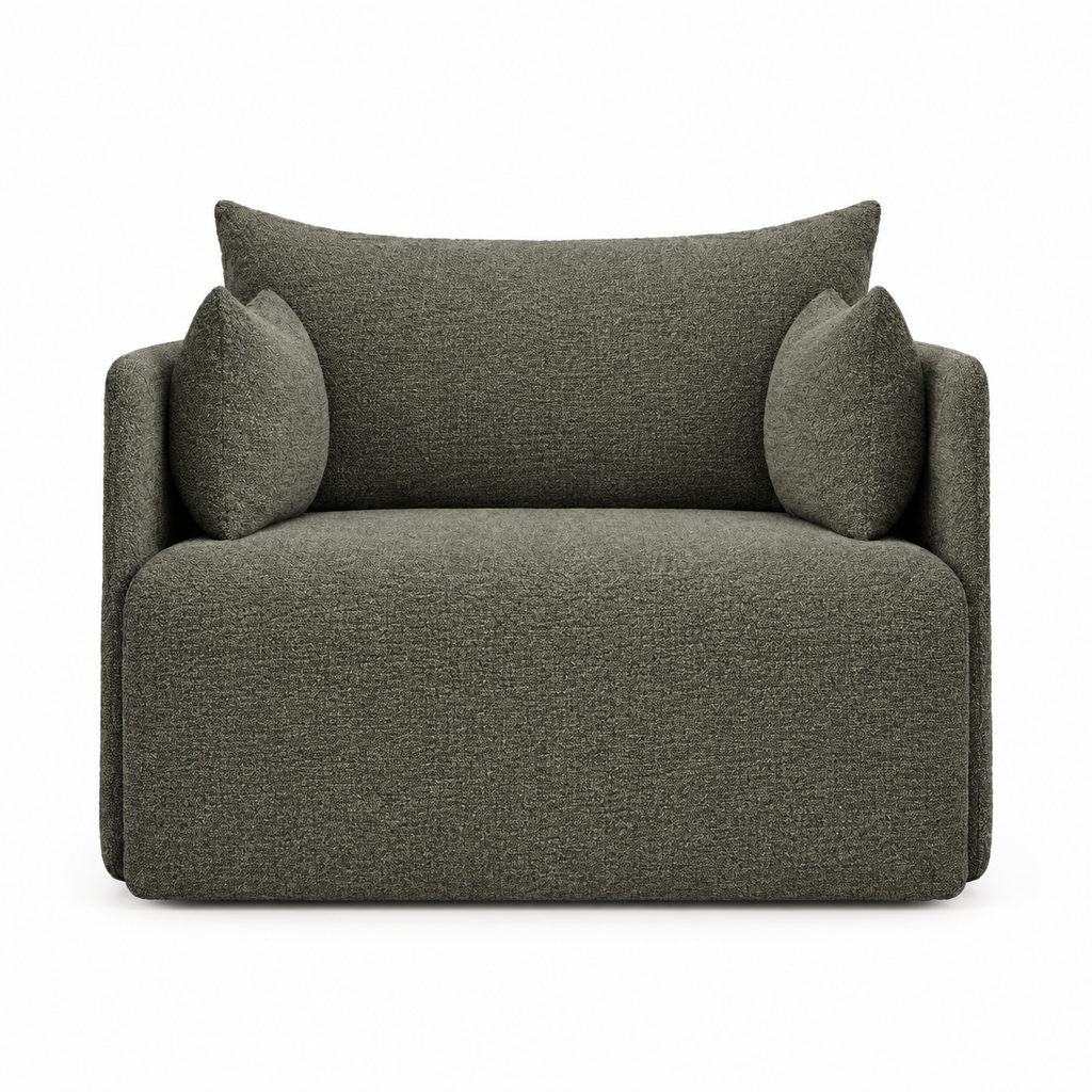 Lanott Pico S117 armchair in MD-8 - front view on white background