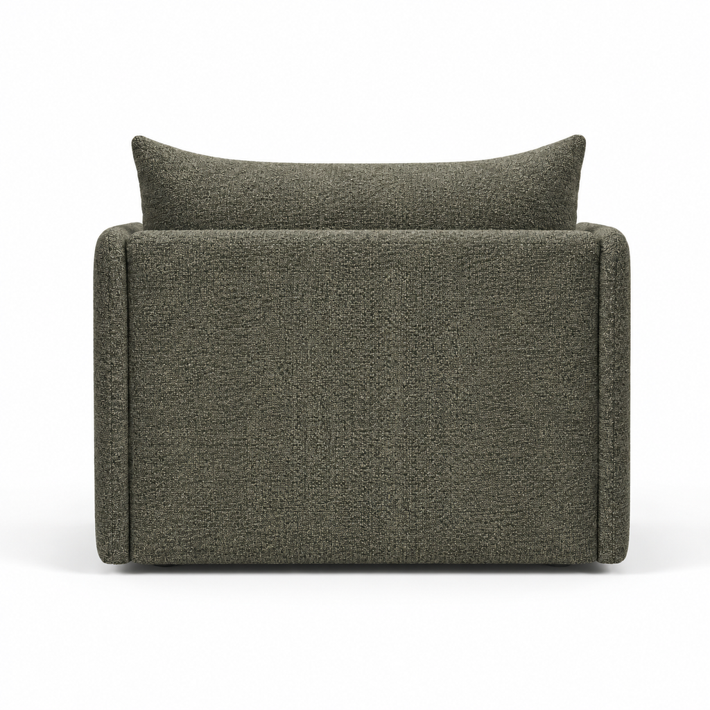 Lanott Pico S117 armchair in MD-8 - rear view on white background