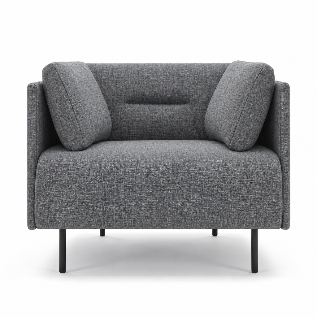 Lanott Otto S120 armchair in MD-3 - front view on white background