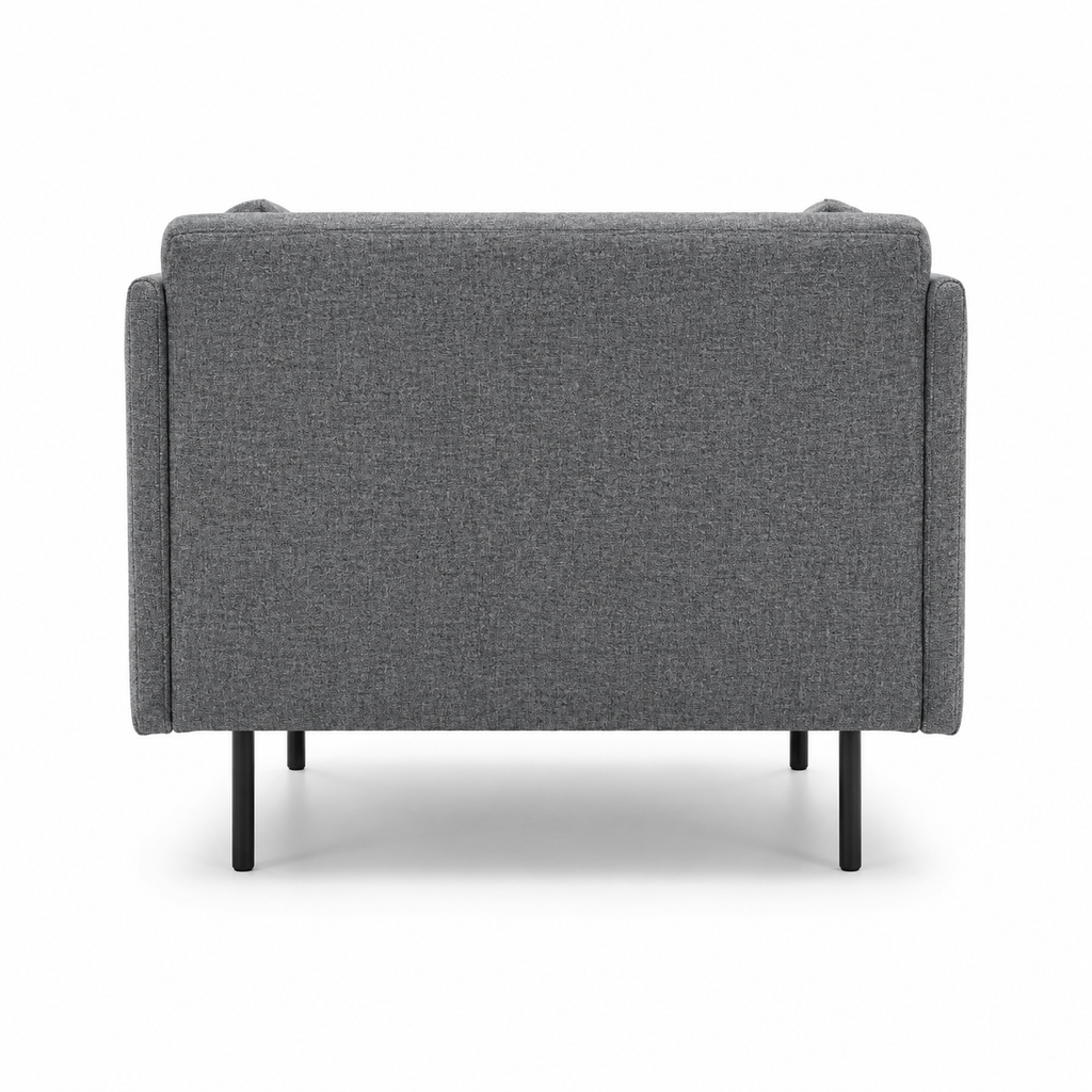 Lanott Otto S120 armchair in MD-3 - rear view on white background