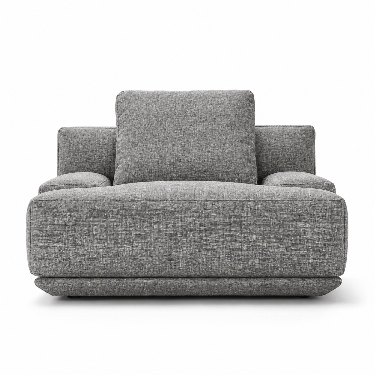 Lanott Sereno S123 armchair in Mocha-11 - front view on white background