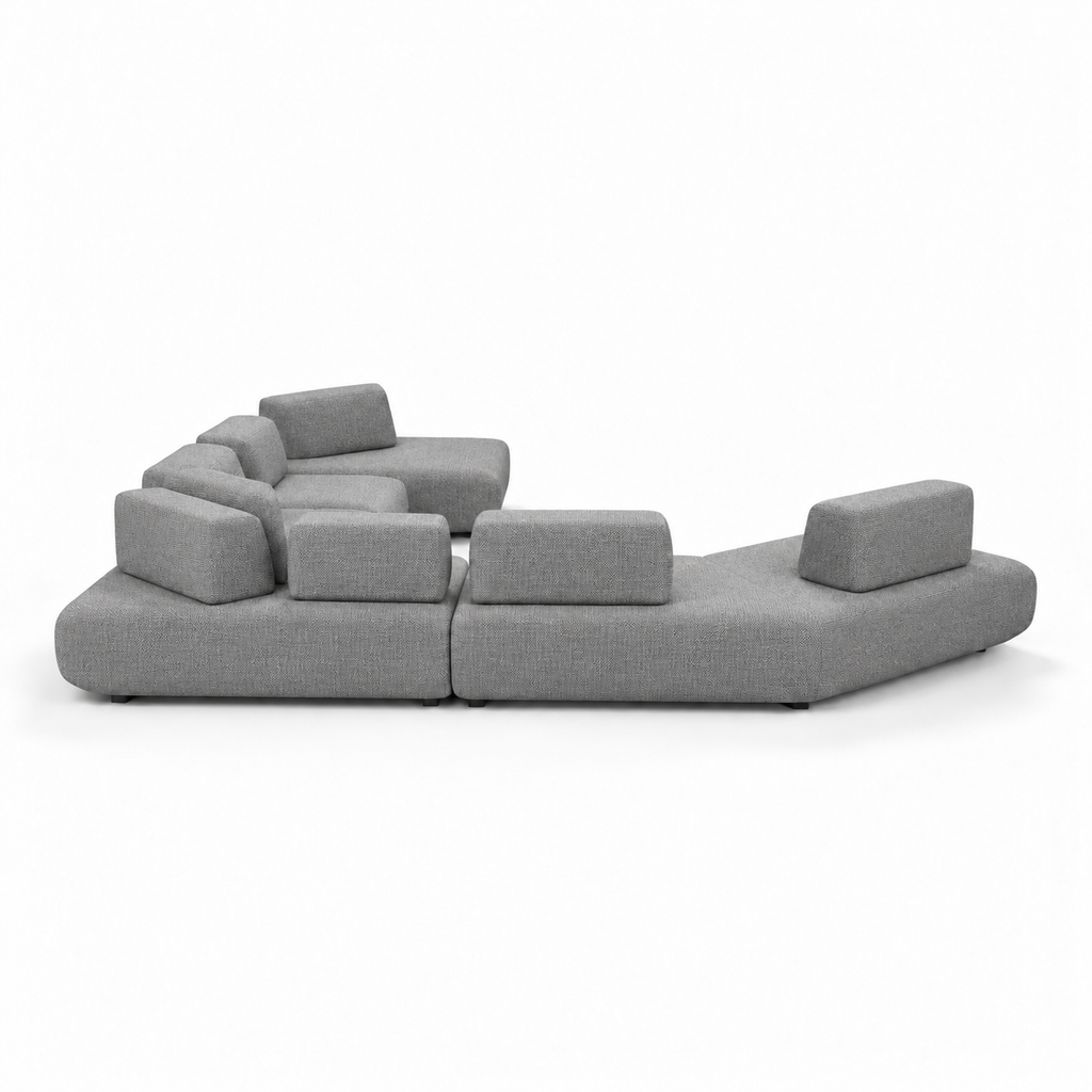 Corner Sofa - CS106 | Mocha-11 | Rear view