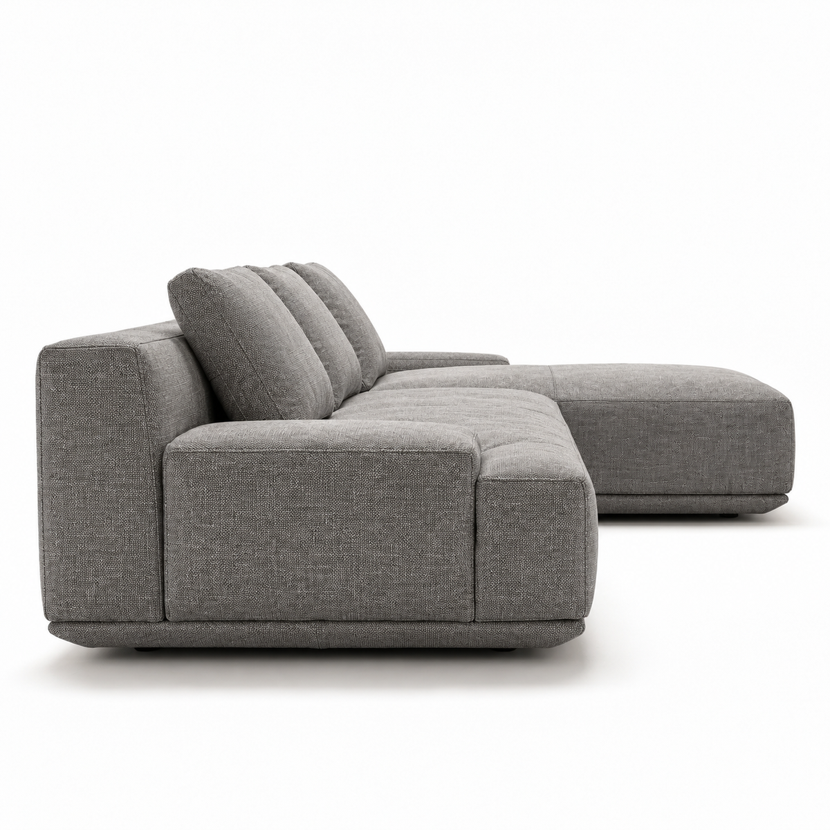 Corner Sofa - CS123 | Mocha-11 | Side view