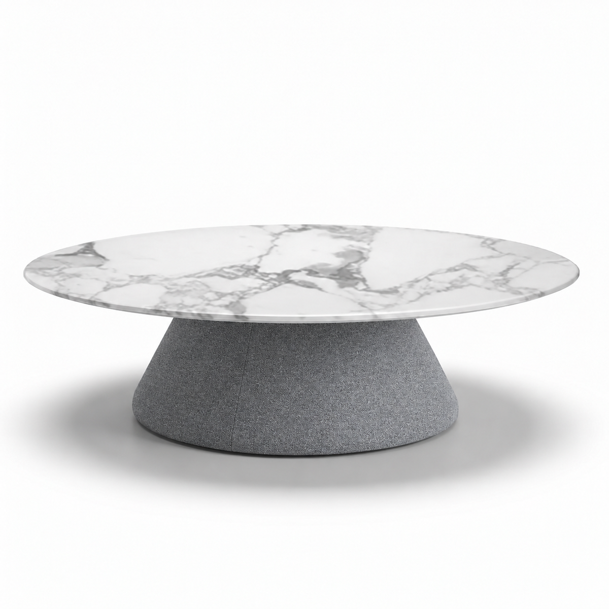 Lanott CT102 coffee table in MD-3 — main elevated view on white background, refined small-scale fabric texture