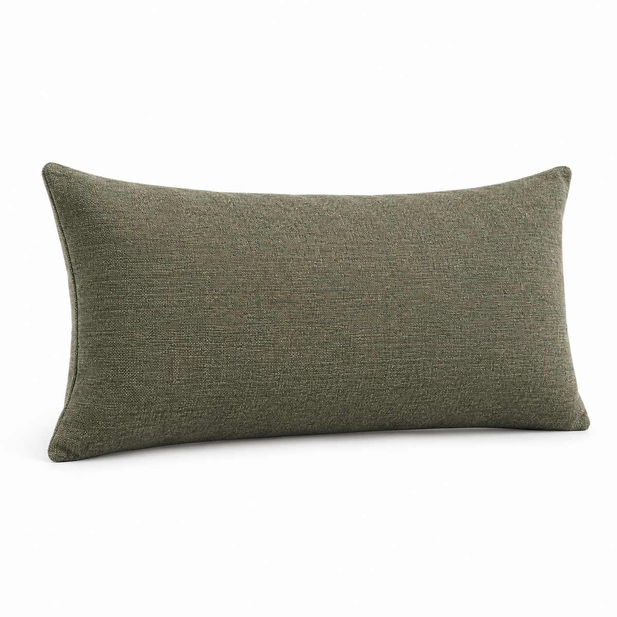 Lanott CU101 cushion in MD-8, rectangle shape, main angled view on white background with refined fabric texture