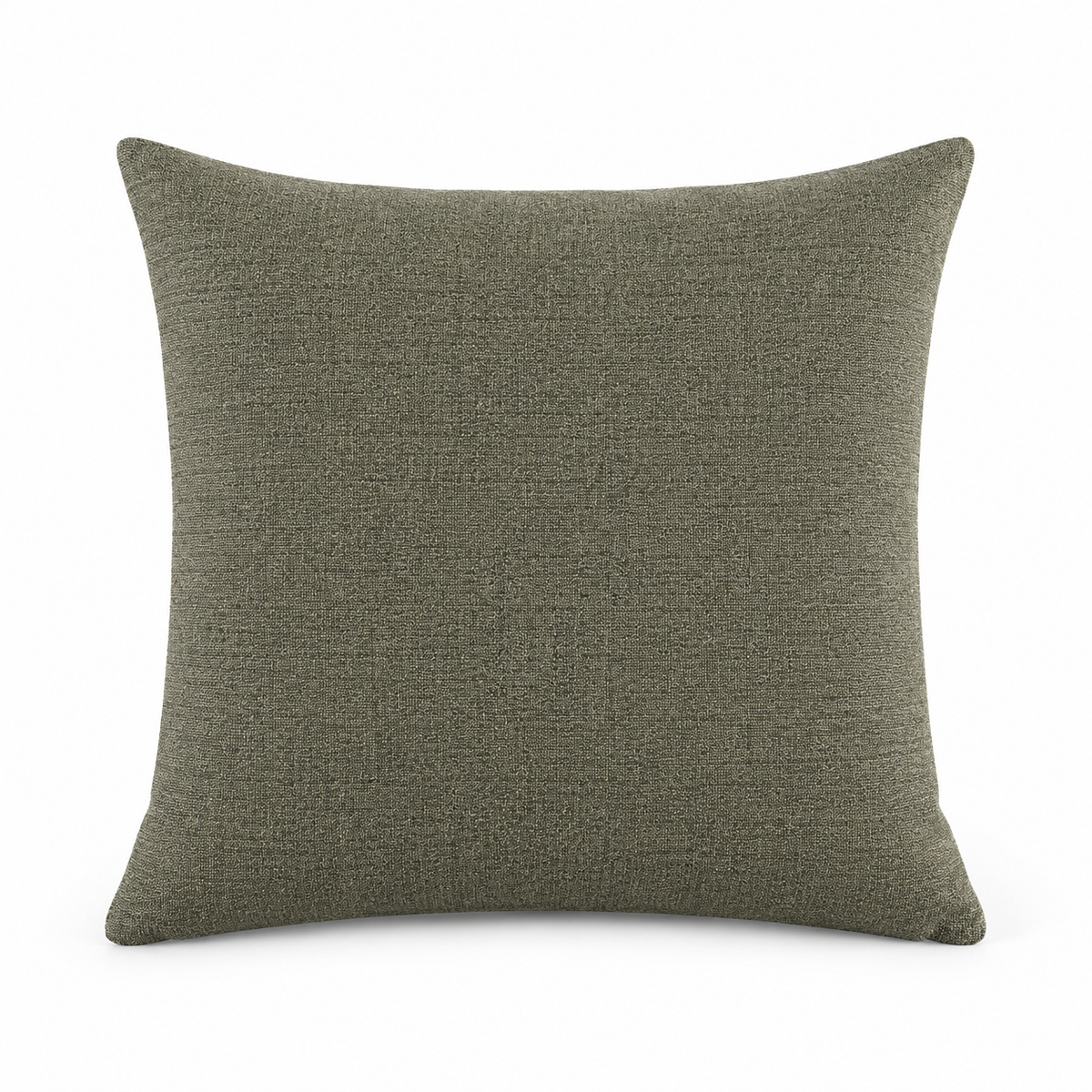 Lanott CU101 cushion in MD-8, square shape, front view on white background with refined fabric texture