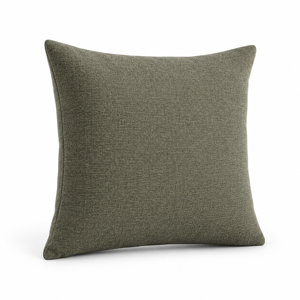 Lanott CU101 cushion in MD-8, square shape, main angled view on white background with refined fabric texture