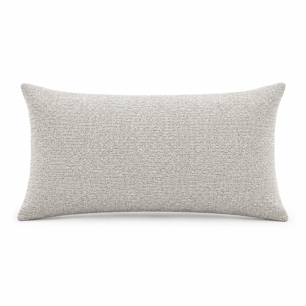 Lanott CU101 cushion in Tender-1, rectangle shape, front view on white background with refined fabric texture
