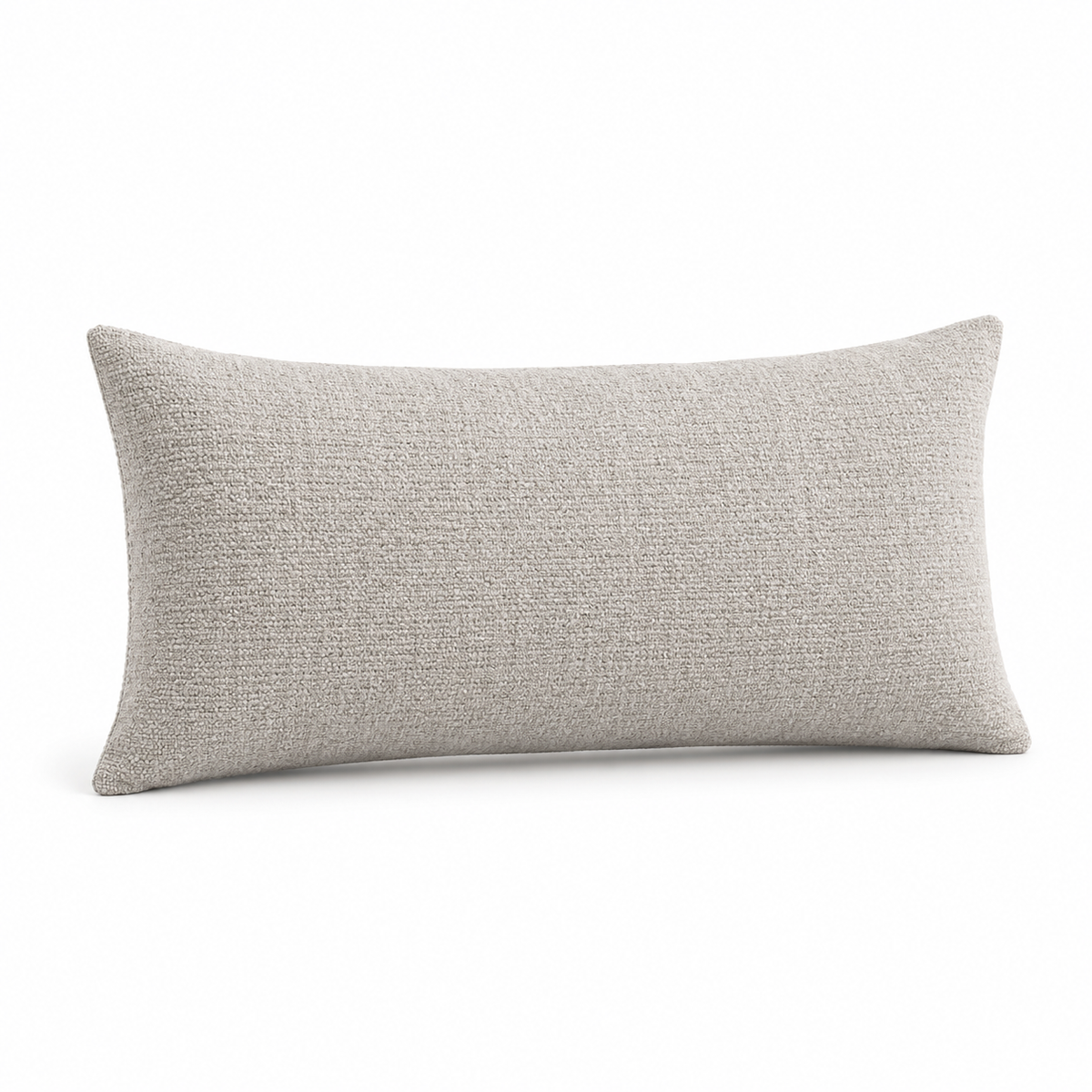 Lanott CU101 cushion in Tender-1, rectangle shape, main angled view on white background with refined fabric texture
