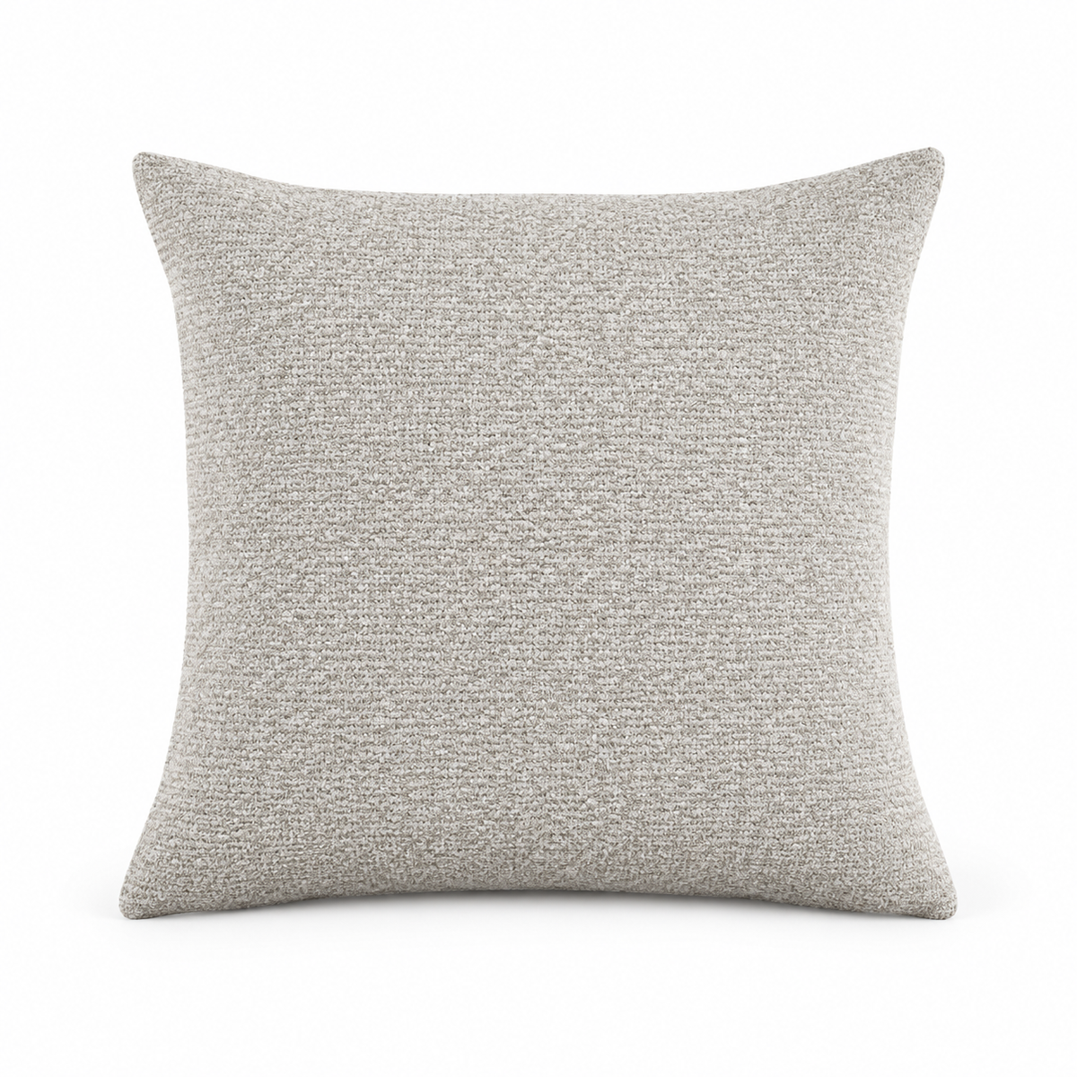 Lanott CU101 cushion in Tender-1, square shape, front view on white background with refined fabric texture