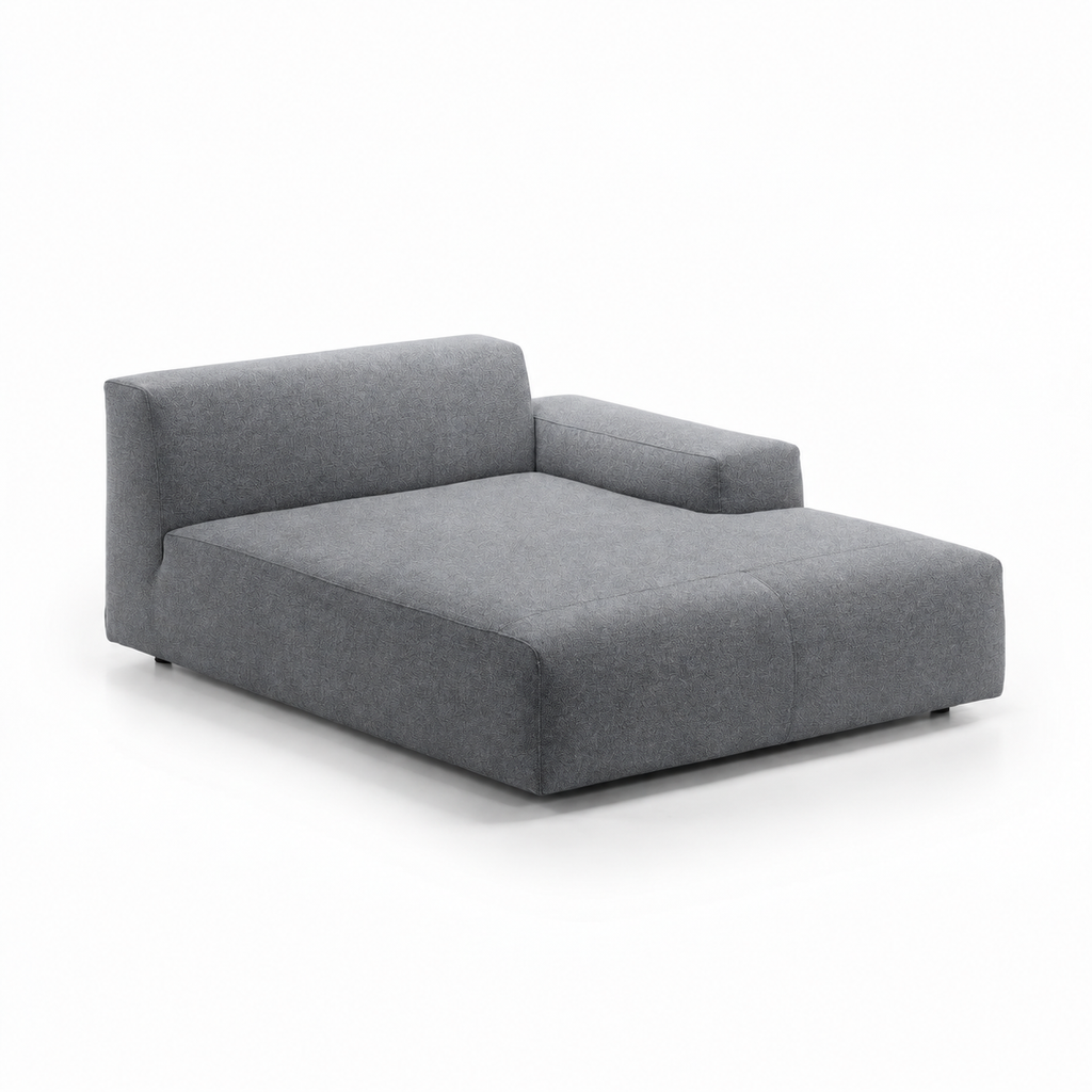 Lanott DB101 daybed in MD-3, main three-quarter view on white background with refined fabric texture