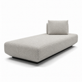 Lanott DB106 daybed in Tender-1, main three-quarter view on white background with refined fabric texture