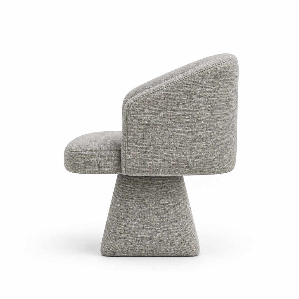 Lanott Aura dining chair DC103 in MD-2, side view on white background