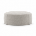 Lanott P109 pouf in Tender-1, main angled view on white background with refined fabric texture