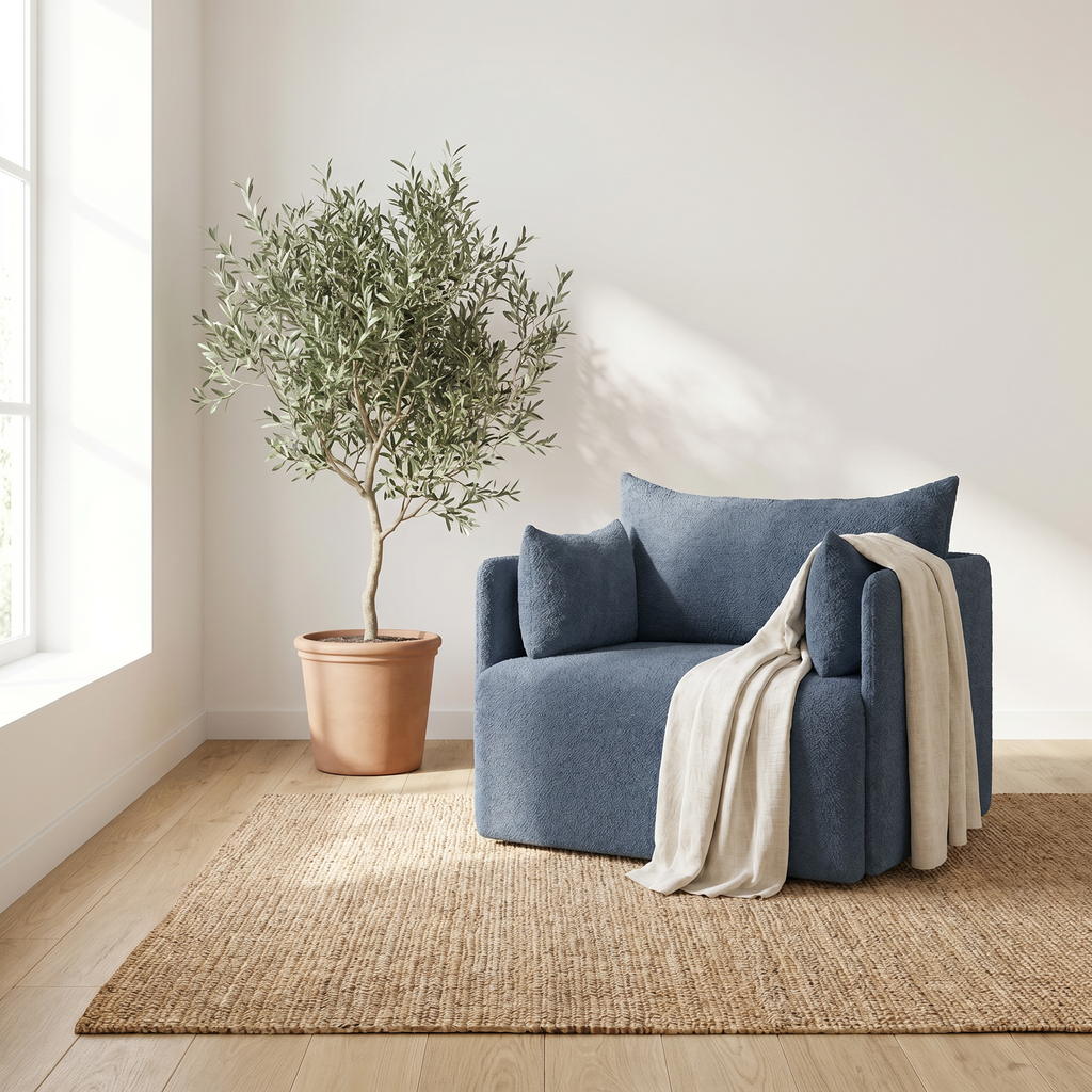 Lanott Mero Arm Chair S117 in a bright neutral interior