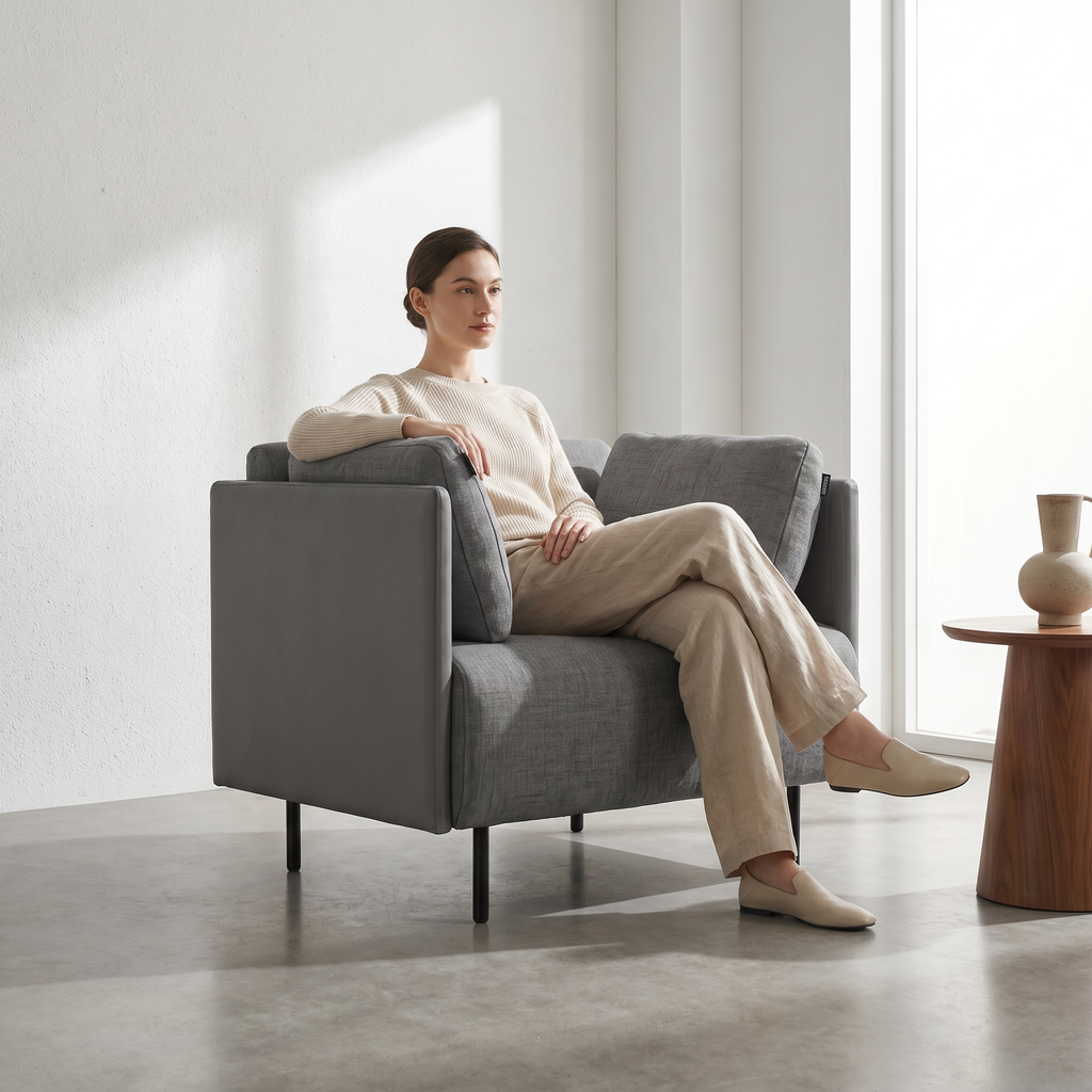 Lanott Verro Arm Chair S120 in use in a contemporary interior