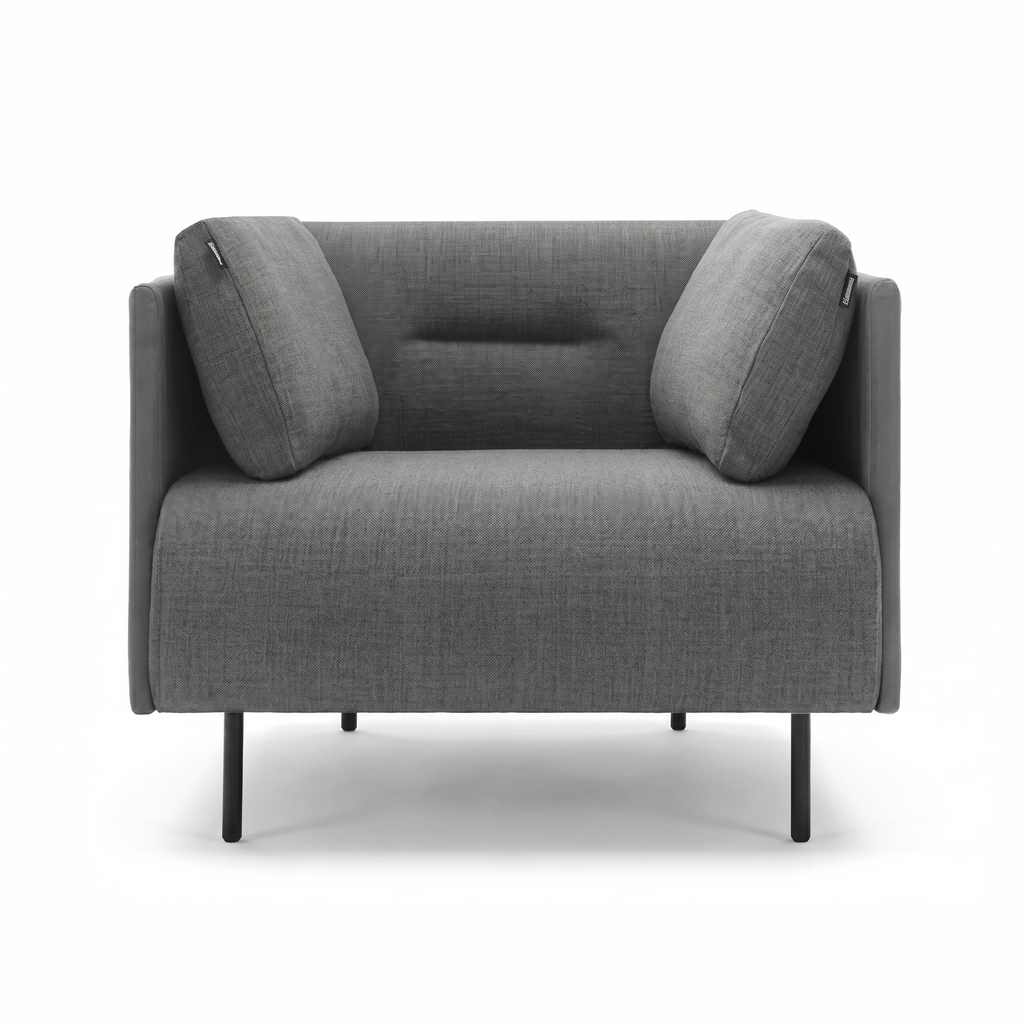 Lanott Verro Arm Chair S120 front view on white background