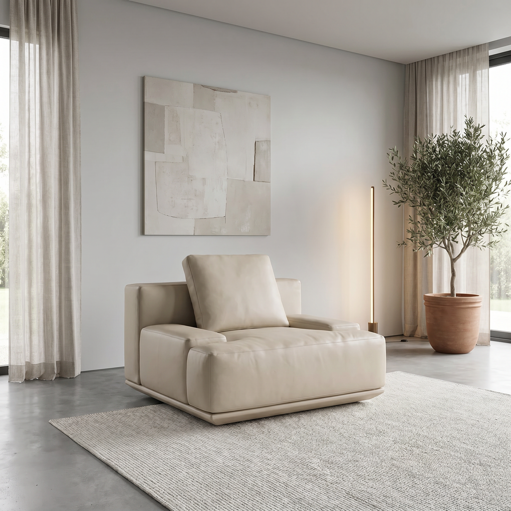 Lanott Livia Arm Chair S123 in a bright neutral interior