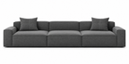 CS107 configuration 02, front view in grey fabric