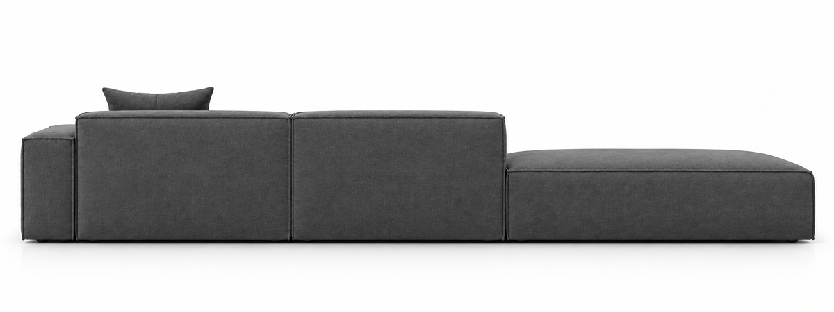CS107 configuration 05, back view in grey fabric