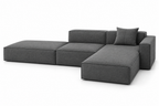 CS107 configuration 05, perspective view in grey fabric