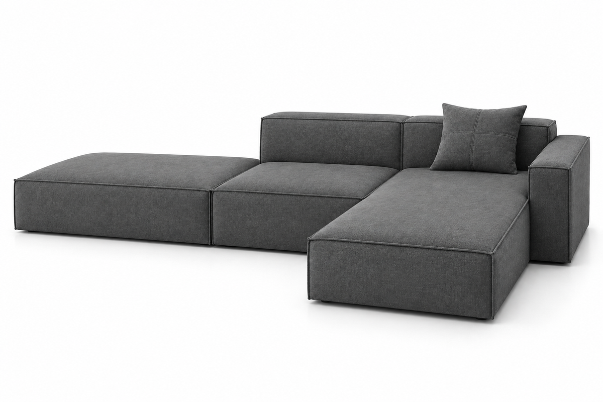 CS107 configuration 05, perspective view in grey fabric