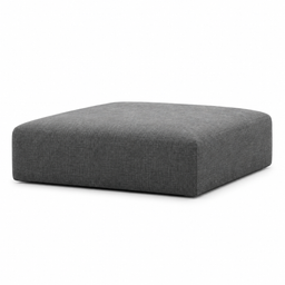 Pouf · 100 × 100 cm — grey fabric reference