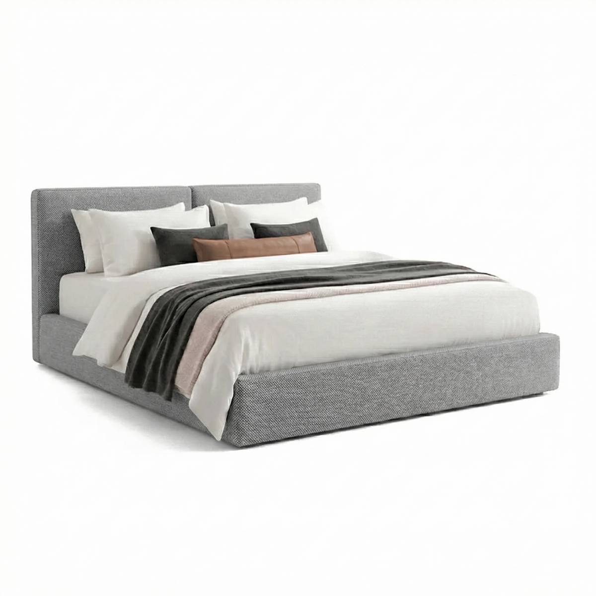 Bed B107 three-quarter view on white background