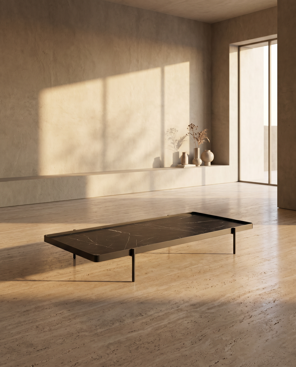 Coffee Table CT108 in a warm neutral interior