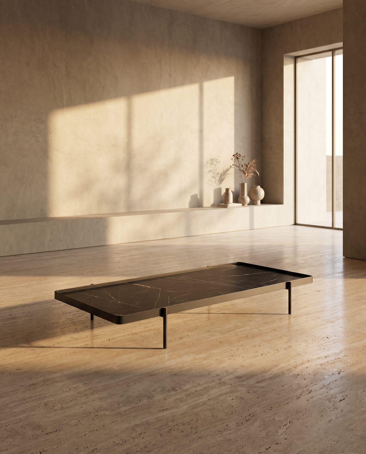 Coffee Table CT108 in a warm neutral interior